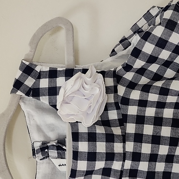 Janie & Jack Gingham Tiered Ruffle Dress Size 3 - Picture 6 of 16